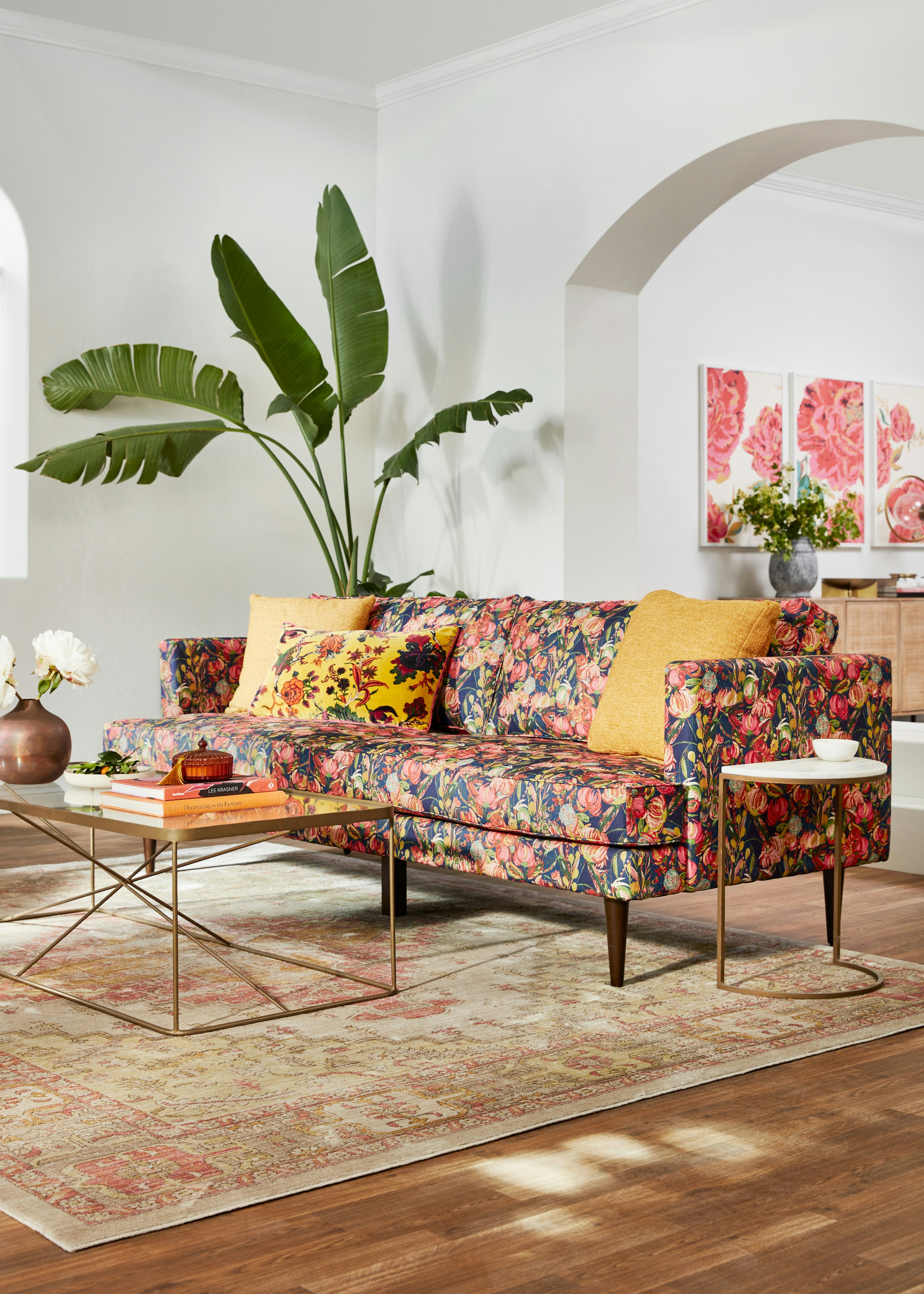 Midnight Fleur Preston 86" Sofa (Limited Edition) Joybird