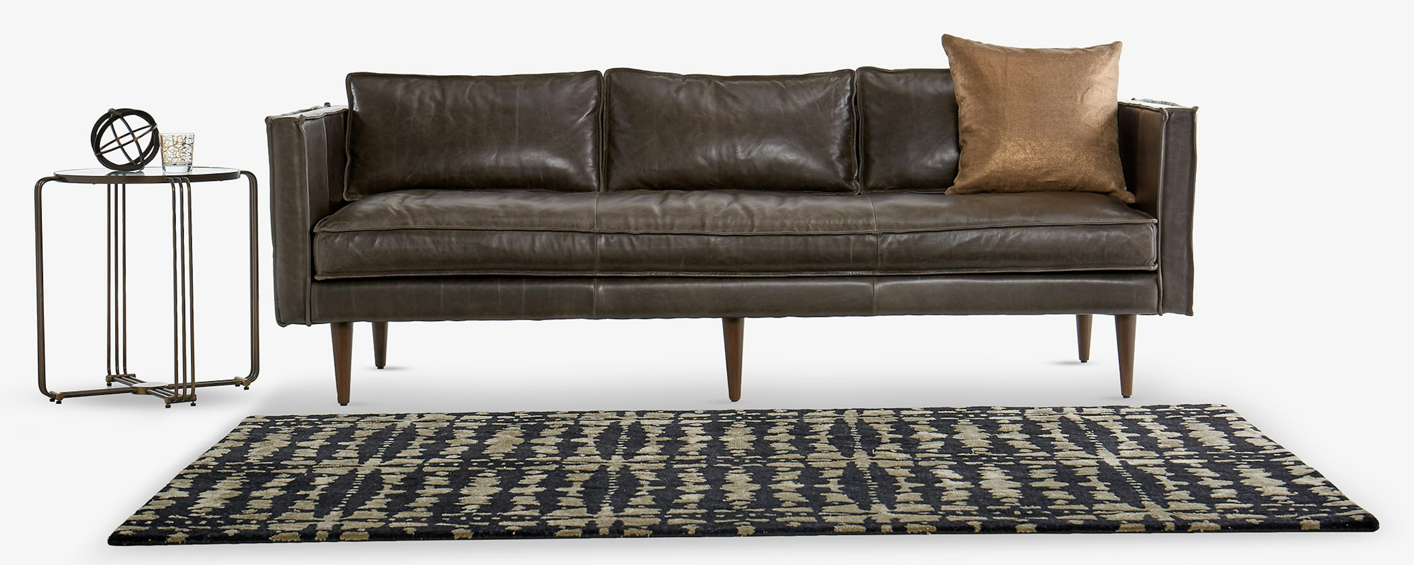 joybird serena leather sofa
